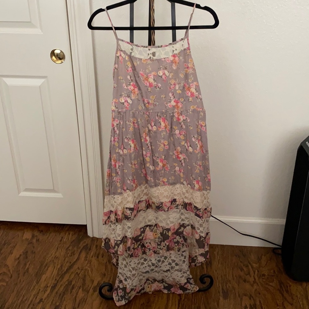 Floral high low dress
